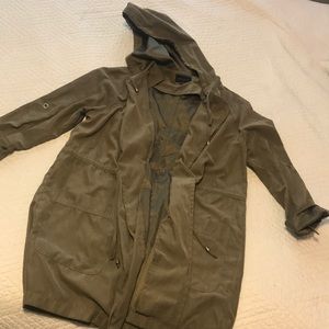 A navy green light weight jacket/cover up